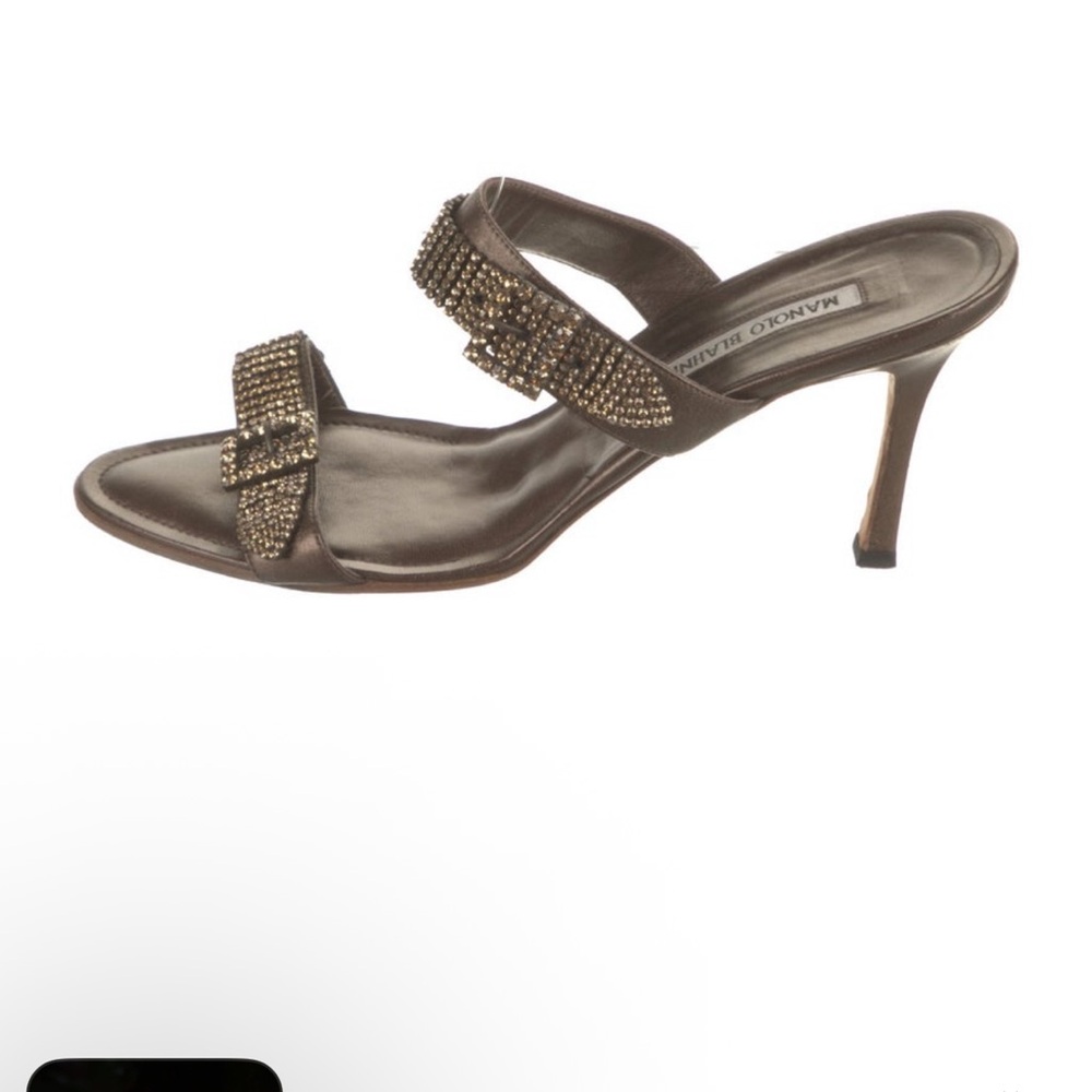 Manolo Blahnik Brown Strappy Heels